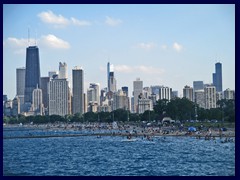 Views from  North Ave Beach 10 - John Hancock Center, Trump Tower, Sears Tower